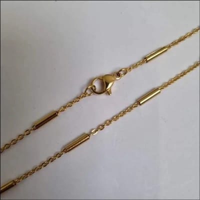 Aramat Jewels | Halskettingen | Goudkleurige Stalen Anker Schakel Ketting – Maritieme Schakelketting RVS | | | |1,5mm | Staal | Volwassenen | Verkleurd niet