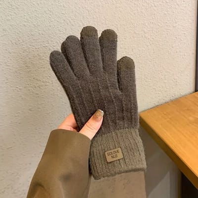 Dames Winter Thermische Handschoenen - Dikke Warme Handschoenen met Elastische Manchetten, Zachte Rekbare Stof
