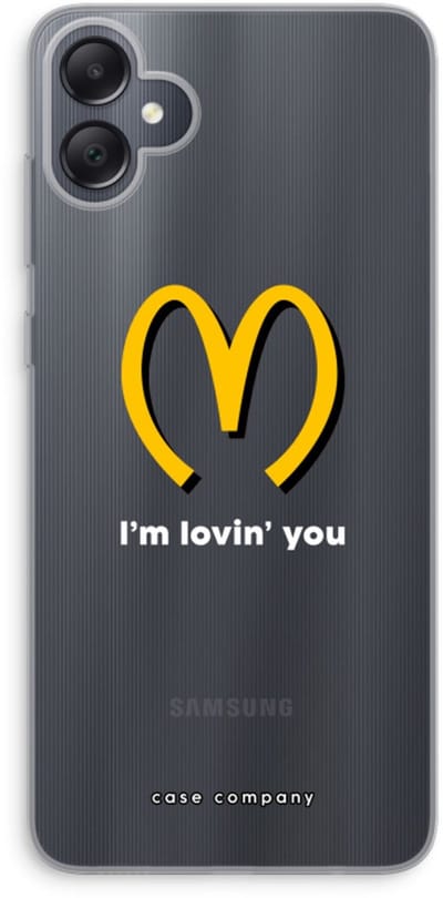Case Company® - Hoesje geschikt voor Samsung Galaxy A05 hoesje - I'm lovin' you - Soft Cover Telefoonhoesje - Bescherming aan alle Kanten en Schermrand