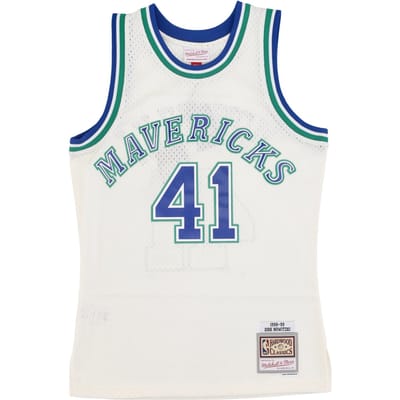Basketbaltanktop voor heren Nba gebroken wit teamkleur Swingman Jersey hardhout klassiekers 1998 nr. 41 Dirk Nowitzki Dalmav