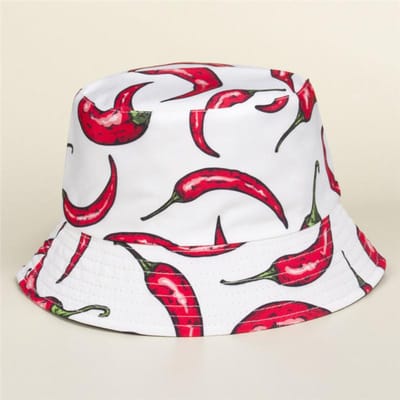Katoen Nieuwe Mode Peper Emmerhoed Vissershoed Outdoor Reishoed Zonneklep Hoeden voor Mannen en Vrouwen 468 56-58cm wear white