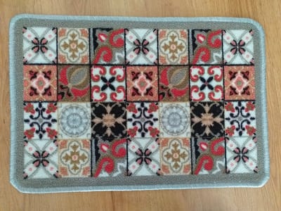 FOTAPIJT - Badmat - Bedrukte deurmat - Binnen - Termo Antislip - 50x80 cm - 5 mm - Wasbaar - Polyamide
