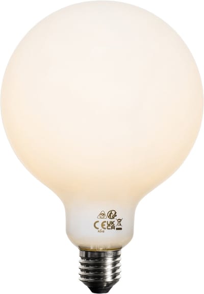 LUEDD Set van 5 E27 3-staps dimbaar LED lamp opaal G125 4W 450 lm 2700K