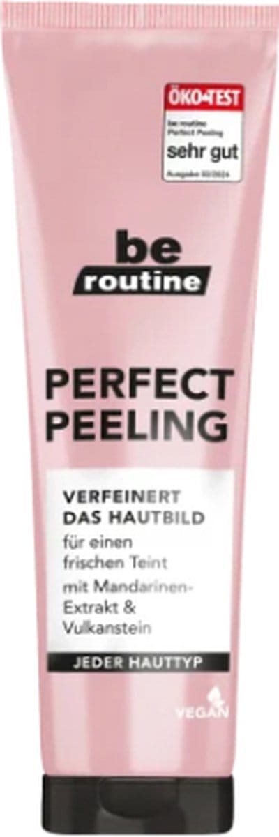 Be Routine Perfect Peeling Scrub - 100 ml | Verfijnend en Verfrissende Bodyscrub - Scrub met Mandarijnextract en Vulkaansteen