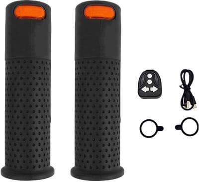Dailygoods - USB-oplaad-scooterhandvatten - Ergonomische grip - Zwart - Indicatielampjes - Veiligheid tijdens het rijden - Geschikt voor M365 Pro2 1S...