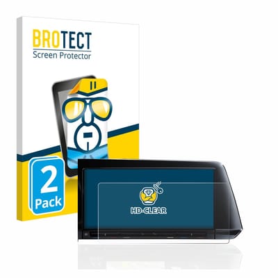 BROTECT - Screenprotector voor Volkswagen Golf 8 2020 Discover Pro 10" 2020 - Folie Beschermfolie transparant 2 Stuks