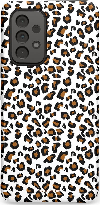 Casetastic Hoesje Geschikt voor Samsung A53 - Stijlvolle Beschermende Duo-layer Case - Panter abstractie