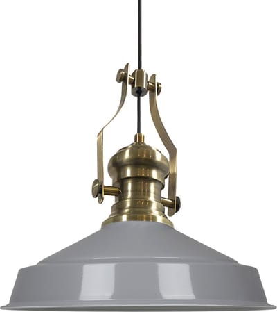 Bamyum Hanglamp Vintage, Grijs Grote Lamp