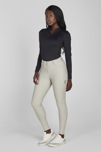 Pikeur Rijbroek Ceelina Highwaist kneegrip Pearl Grey - 40