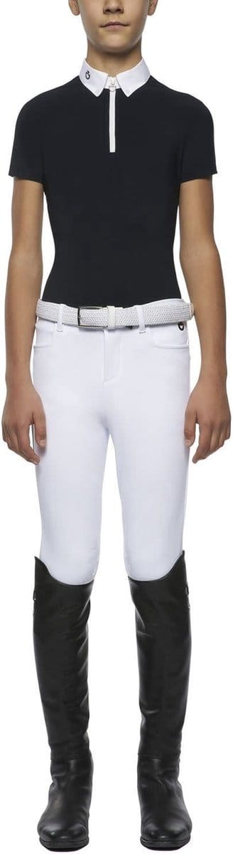 Cavalleria ToscanaTeam Jongens Wedstrijd Polo Korte Mouwen S Wit