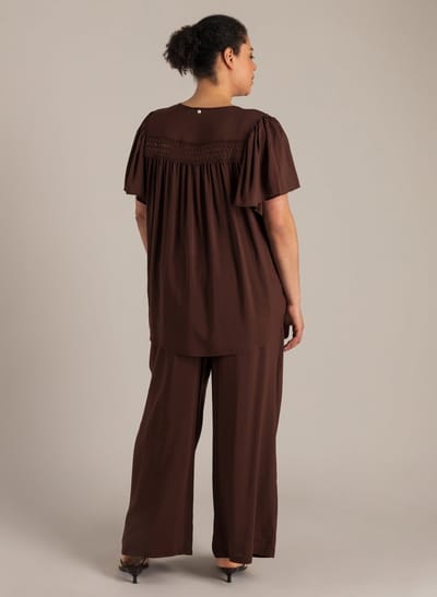 YEST CURVE Noemie Bottoms - Coffee Brown - maat X-0(44)