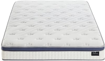 Vente-unique Matras 180 x 200 cm hybride 7-zone pocketvering en traagschuim dikte 25 cm - MALAO van PALACIO L 200 cm x H 25 cm x D 180 cm