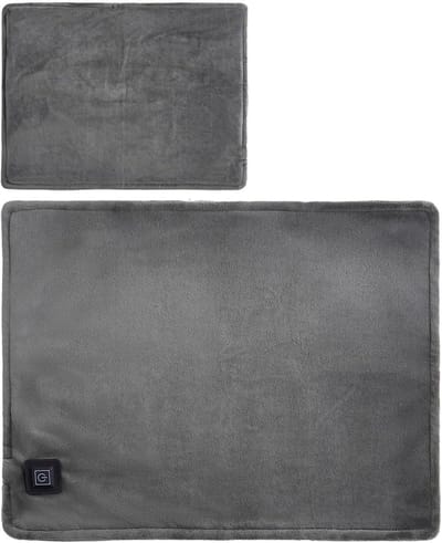 Elektrische Deken - Verwarmde Plaid - Lekker Warm Blijven - 3 Warmtestanden - 45 x 35 cm - Grijs