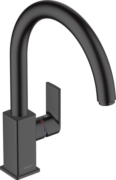 hansgrohe Vernis Shape M35 - Keukenmengkraan - Ééngreeps bediening - 35mm maat - Draaibare uitloop - Mat Zwart