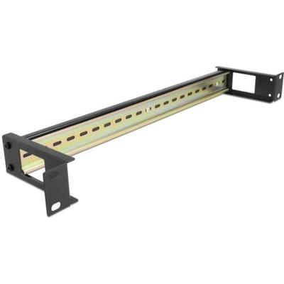 Delock 67031 19 inch Inschuifsysteem voor patchkast 1 HE Zwart
