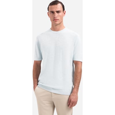 No Excess Pullover Short Sleeve Crew Neck Slub Sky  XL
