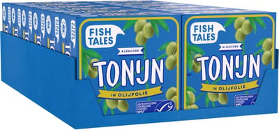 Fish Tales - Albacore tonijn - 12 pack - Olijfolie - 80g - MSC
