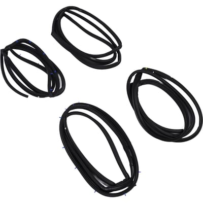 4 PCS Bande d'étanchéité de porte Moulure Joint 72350 SNE A01 Remplacement de bande d'étanchéité de porte de voiture pour Civic 2006 à 2011 black
