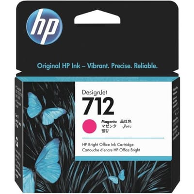 Originele HP inktcartridge 712, enkele verpakking, magenta