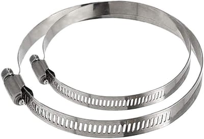 Verstelbare Slangklemmen Set van 6, RVS, Voor Water, Gas en Siliconen Slangen, 6-165 mm, Automobieltoepassingen