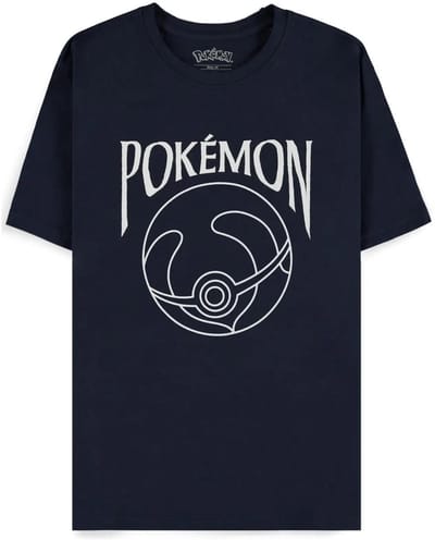 Pokémon - Heal Ball Heren Tshirt - S - Donkerblauw