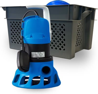 Tallas D-DWP 1000 + krat en slang 20 m - Dompelpomp - Vuilwaterpomp - Vuilwater dompelpomp - Startklaar pakket