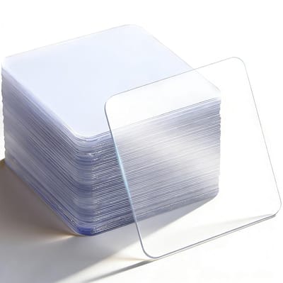 Pack van 50 Transparante Dubbelzijdige Plakbanden, Vierkante Plakpads, Veelzijdig voor DIY, Knutselen en Kantoorgebruik