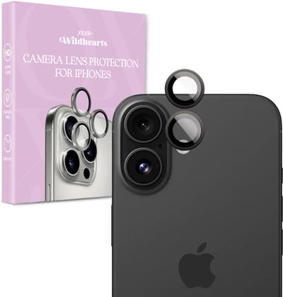 xoxo Wildhearts Camera Lens Protector geschikt voor iPhone 16 - Lens protectie - 9H Gehard Glas - Eenvoudige Installatie - Glasplaatje - Camera bescherming