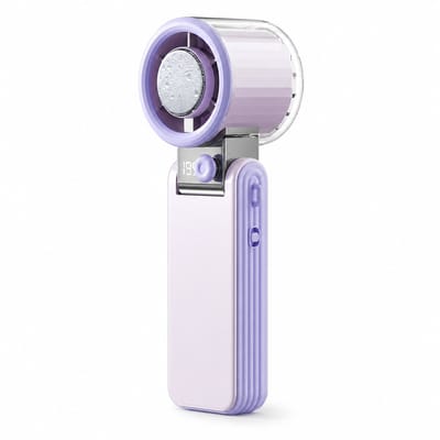 VHV-Handventilator Zwart - 199 Snelheden Turbo Fan met LED Display - 3600mAh Accu en 8 Uur Gebruiksduur - Oplaadbare Draagbare Ventilator voor Reizen en Kantoor - Krachtige Stille Personal Fan