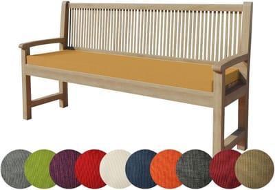 Tuinbankkussen - Zitkussen Rugkussen - Tuinmeubelen Bekleding - Afneembare Wasbare Hoes - 140x40x5 cm - Kameel