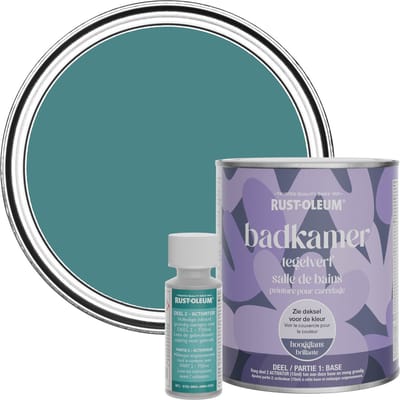 Rust-Oleum Groen Badkamer Tegelverf Hoogglans - Pauwenveer 750ml