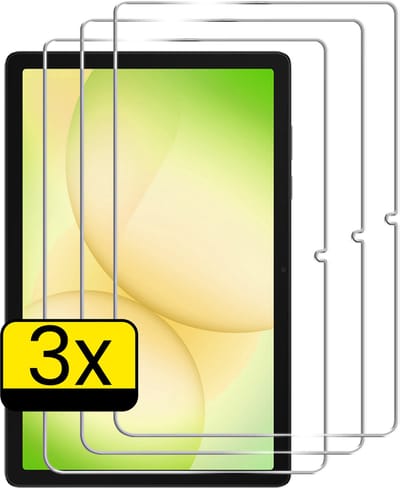 Screenprotector - Geschikt voor Samsung Galaxy Tab A11 Plus - 3 Stuks - Extra Sterk - Beschermglas - Gehard Glas - Tempered Glass - Screen Protector