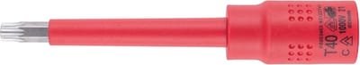 Wurth - VDE-dopsleutel, 3/8 inch, TX, lang - VDE 3/8 inch TX dopsleutel, lang x 1 st Soort aandrijving Binnenvierkant Aansluiting TX40