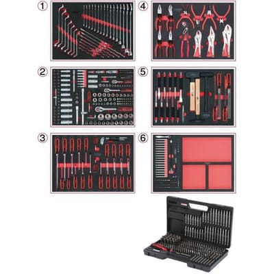 KS Tools 713.0598 Gereedschapsset Chroom-vanadium staal 598 onderdelen