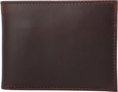 Buckle & Seam Rekeningportefeuille Leer 11,5 cm - Jongens - Horizontaal - brown2