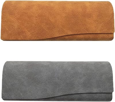 Duurzame Hardcase voor Zonnebrillen en Brillen - Geschikt voor Dames, Heren en Kinderen - Geel en Grijs, Eén Maat