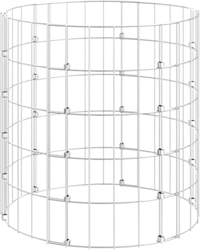 Ronde Compostbak Verzinkt Staal 50x50 cm voor Tuinafval