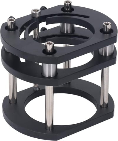 Hefplatform Frees - Freeslift Tafel - Houtbewerking Precisie - Robuuste Aluminium Constructie - 54mm Hefhoogte - Zwart