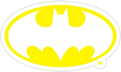 Batman Officieel Logo Sticker Maat S (max. 10 x 10cm)