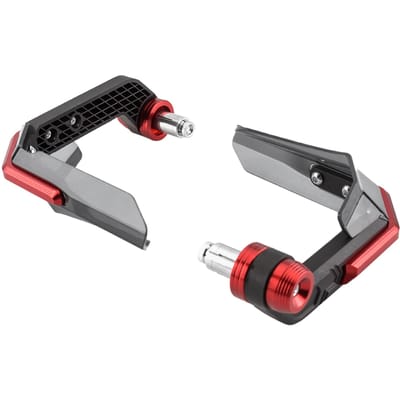 Protège-mains de moto, protège-mains de moto anodisés, protection contre le vent universelle pour guidon de 7/8 pouces, rouge