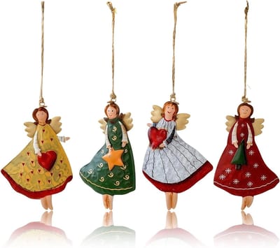 Kleine Engel Hanger voor de Kerstboom - Schattige Decoratie voor Kerstfeest en Feestdagen, Perfecte Cadeau Ideeën voor Engelenliefhebbers