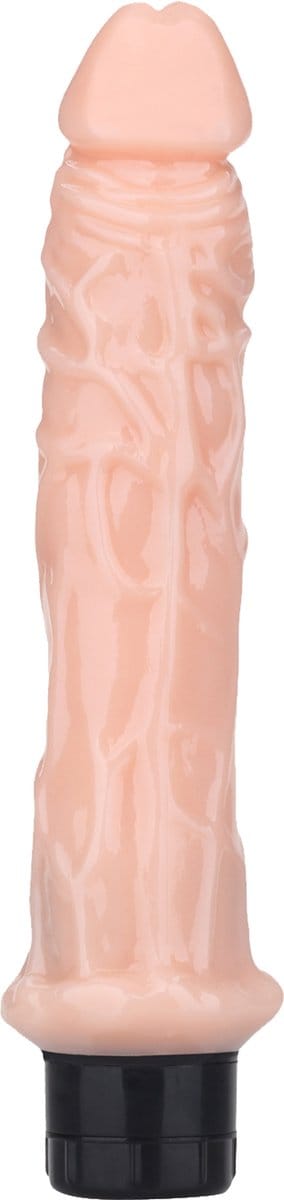 Being Fetish - Vibrerende Dildo - Batterijen - 24,8 cm - Lichte Huidskleur
