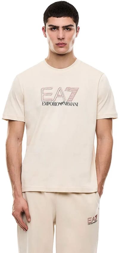 Ea7 Emporio Armani 7m001307_af10375 T-shirt Met Korte Mouwen Beige S Man