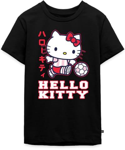Hello Kitty Speelt Voetbal Premium T-Shirt Tiener
