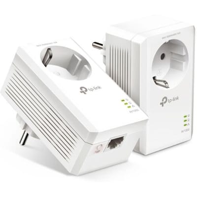 TP-Link TL-PA7017P KIT (2-pack) AV1000 Gigabit Passthrough Powerline Starter Kit Homeplug / PowerLine