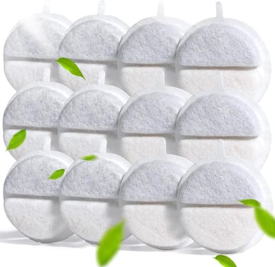 12 Vervangfilters voor Katten en Honden, Ronde Drinkfontein met Hars en Geactiveerde Koolstof (2.5L/84 FL oz) voor Schone en Gezonde Hydratatie