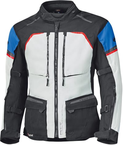Held Tridale Top Lichtgrijs Blauw Rood Waterdicht Textiele Motorjas - Jas