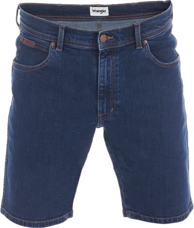 Wrangler Heren Short Texas Stretch Shorts regular/straight Blauw W 30 Volwassenen Korte Jeans Broek Bermuda