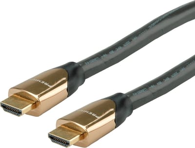 ROLINE PREMIUM HDMI Ultra HD Kabel met Ethernet, M/M, zwart, 7,5 m