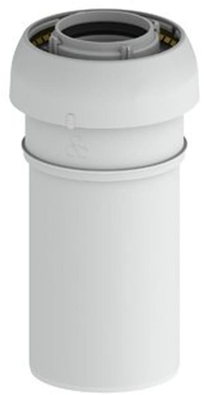 Burgerhout EasySafe verlengpijp ø60/100mm, L=250mm PP, concentrisch wit
